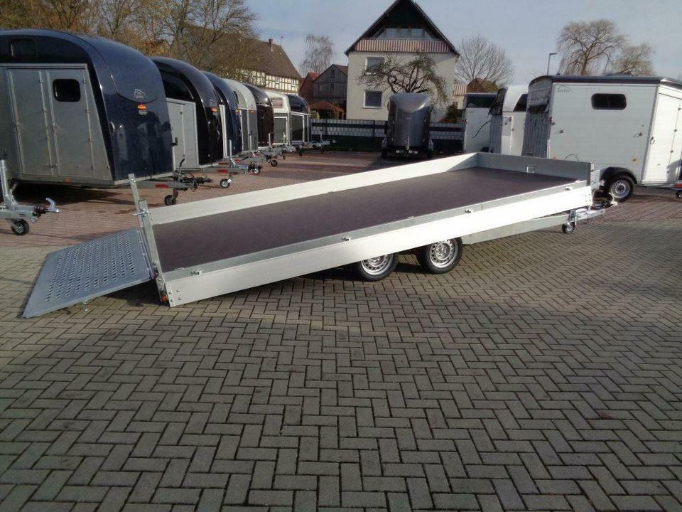 Platforminė/ Bortinė priekaba Böckmann PKW-Anhänger Universaltransporter kippbar 3,5t: foto 6