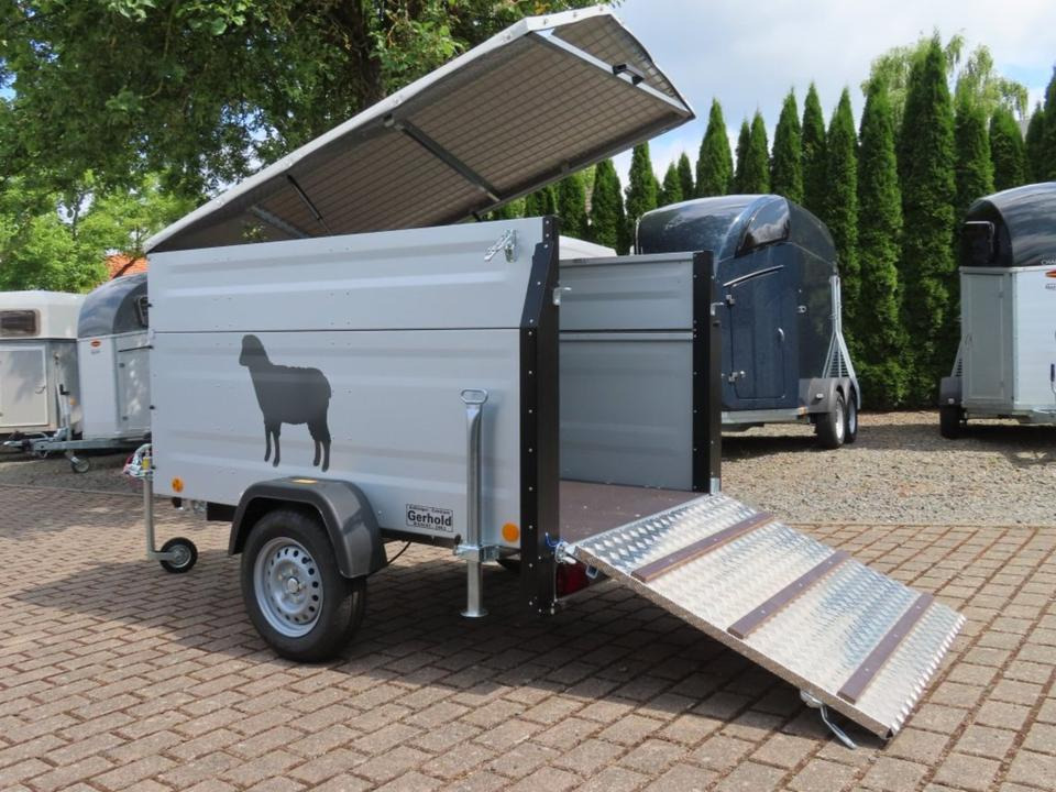 TPV Kleinviehanhänger 1,0t Flügeltür Viehanhänger Ziegen Schafe - Gyvulių pervežimo priekaba: foto 1 TPV Kleinviehanhänger 1,0t Flügeltür Viehanhänger Ziegen Schafe - Gyvulių pervežimo priekaba: foto 1