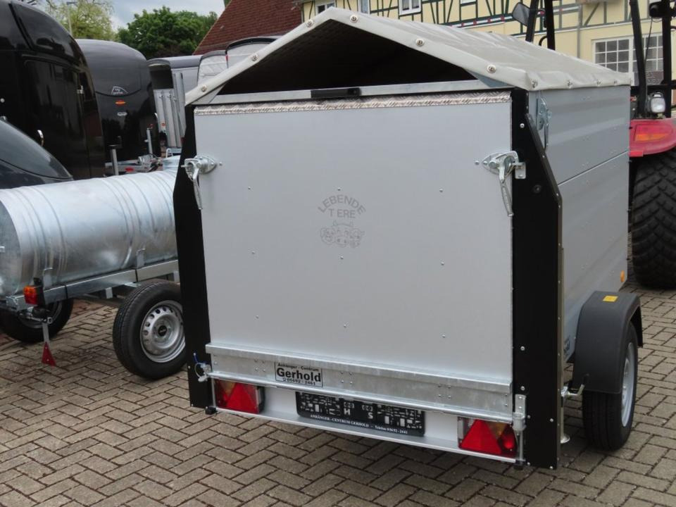 TPV Kleinviehanhänger 1,0t Flügeltür Viehanhänger Ziegen Schafe - Gyvulių pervežimo priekaba: foto 4 TPV Kleinviehanhänger 1,0t Flügeltür Viehanhänger Ziegen Schafe - Gyvulių pervežimo priekaba: foto 4