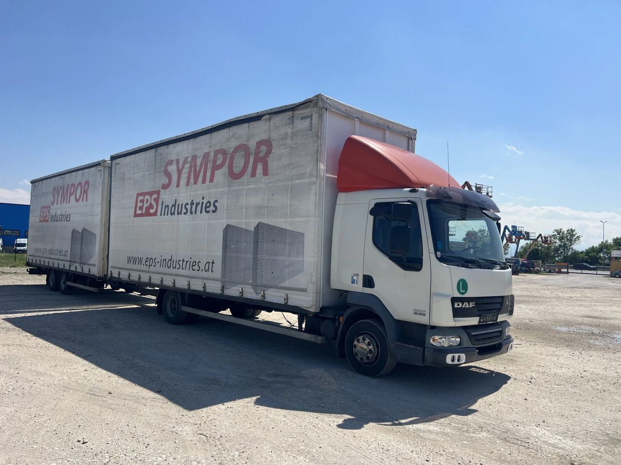 Daf Fa 7.85м., Euro5, Щора, Композиция, Mega, Внос - Tentinis sunkvežimis: foto 2 Daf Fa 7.85м., Euro5, Щора, Композиция, Mega, Внос - Tentinis sunkvežimis: foto 2