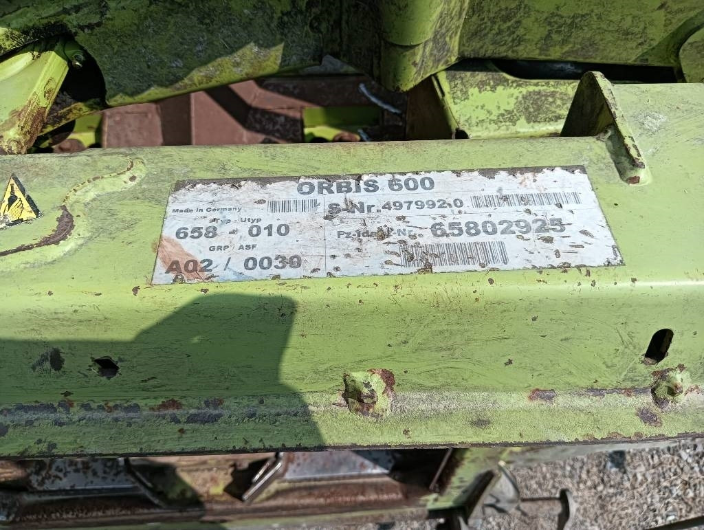 Claas Orbis 600 - Kukurūzų pjaunamoji: foto 5 Claas Orbis 600 - Kukurūzų pjaunamoji: foto 5