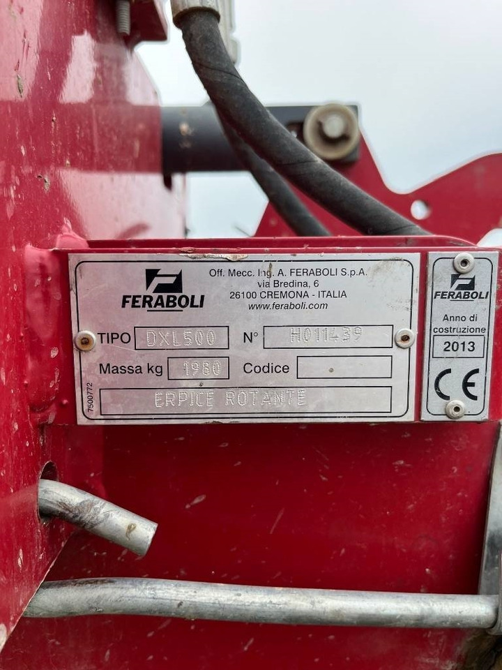 Feraboli DXL 500 - Žemės dirbimo freza: foto 5 Feraboli DXL 500 - Žemės dirbimo freza: foto 5