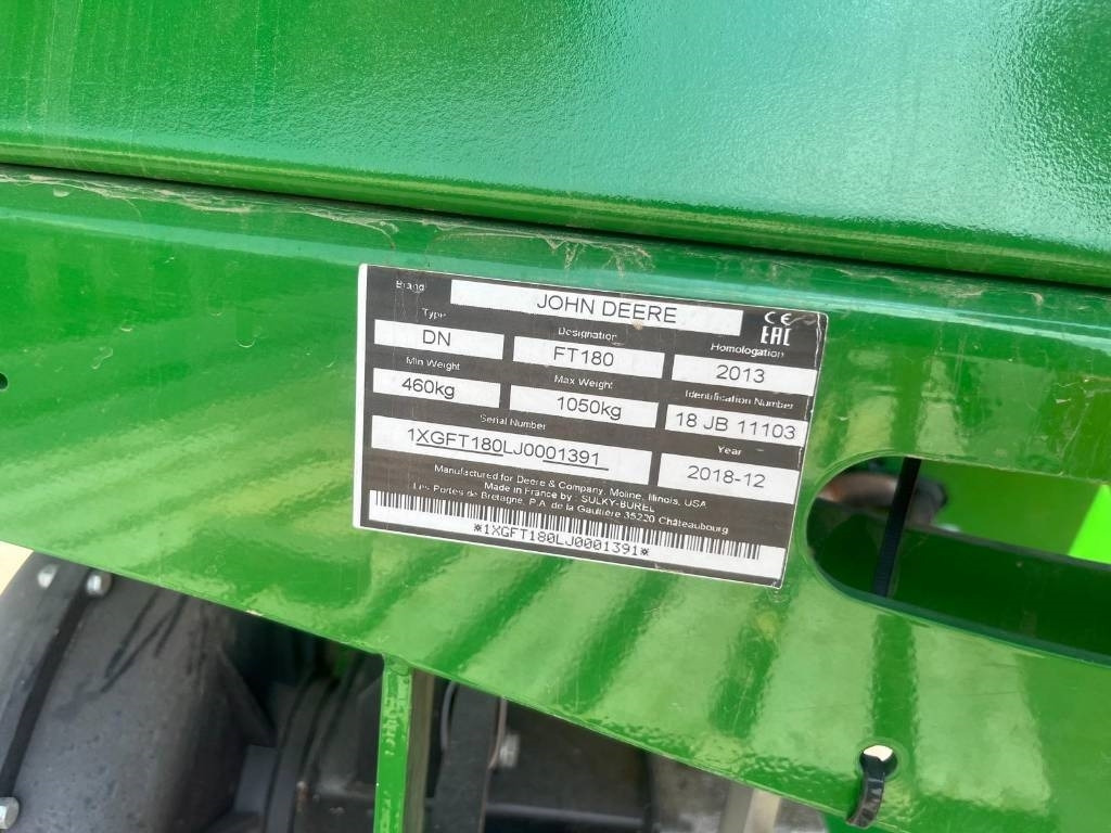 John Deere FT 180 - Trąšų barstytuvas: foto 4 John Deere FT 180 - Trąšų barstytuvas: foto 4