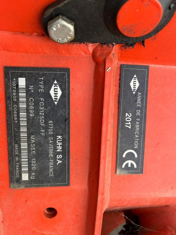 Kuhn 3125 - Šienapjovė: foto 5 Kuhn 3125 - Šienapjovė: foto 5