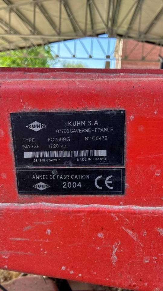 Kuhn FC 250 R G - Šienapjovė: foto 2 Kuhn FC 250 R G - Šienapjovė: foto 2