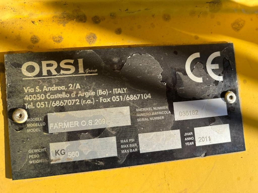 Orsi FARMER OS 209 - Šienapjovė: foto 2 Orsi FARMER OS 209 - Šienapjovė: foto 2