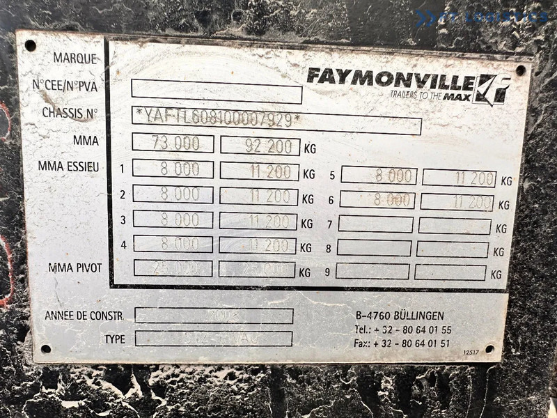 Faymonville FAYMONVILLE STZ-6WAU – 6 AXLES – 92.2T GVW – 73T PAYLOAD – HYDRAULIC RAMPS – EXCELLENT CONDITION! - Žemo profilio platforma puspriekabė: foto 3 Faymonville FAYMONVILLE STZ-6WAU – 6 AXLES – 92.2T GVW – 73T PAYLOAD – HYDRAULIC RAMPS – EXCELLENT CONDITION! - Žemo profilio platforma puspriekabė: foto 3