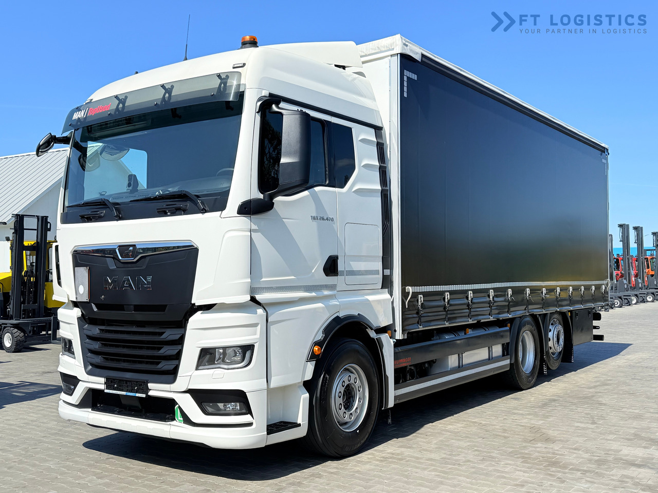 MAN TGX 26.470 / 19 Pallets / Steering Axle / 15 Ton Payload / Retarder / Excellent Condition - Tentinis sunkvežimis: foto 2 MAN TGX 26.470 / 19 Pallets / Steering Axle / 15 Ton Payload / Retarder / Excellent Condition - Tentinis sunkvežimis: foto 2