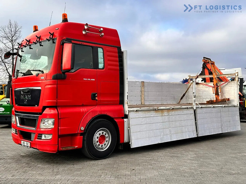 MAN TGX 26.480 Ciężarówka burtowa MAN TGX 26.480 6X2 / PALFINGER PK9002-EH B Crane / 80% Michelin - Sunkvežimis su kranu: foto 2 MAN TGX 26.480 Ciężarówka burtowa MAN TGX 26.480 6X2 / PALFINGER PK9002-EH B Crane / 80% Michelin - Sunkvežimis su kranu: foto 2
