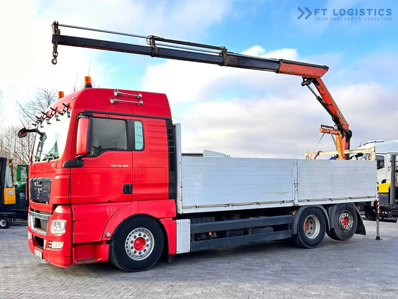 MAN TGX 26.480 Ciężarówka burtowa MAN TGX 26.480 6X2 / PALFINGER PK9002-EH B Crane / 80% Michelin Tire Dodać do ulubionych - Sunkvežimis su kranu: foto 1 MAN TGX 26.480 Ciężarówka burtowa MAN TGX 26.480 6X2 / PALFINGER PK9002-EH B Crane / 80% Michelin Tire Dodać do ulubionych - Sunkvežimis su kranu: foto 1