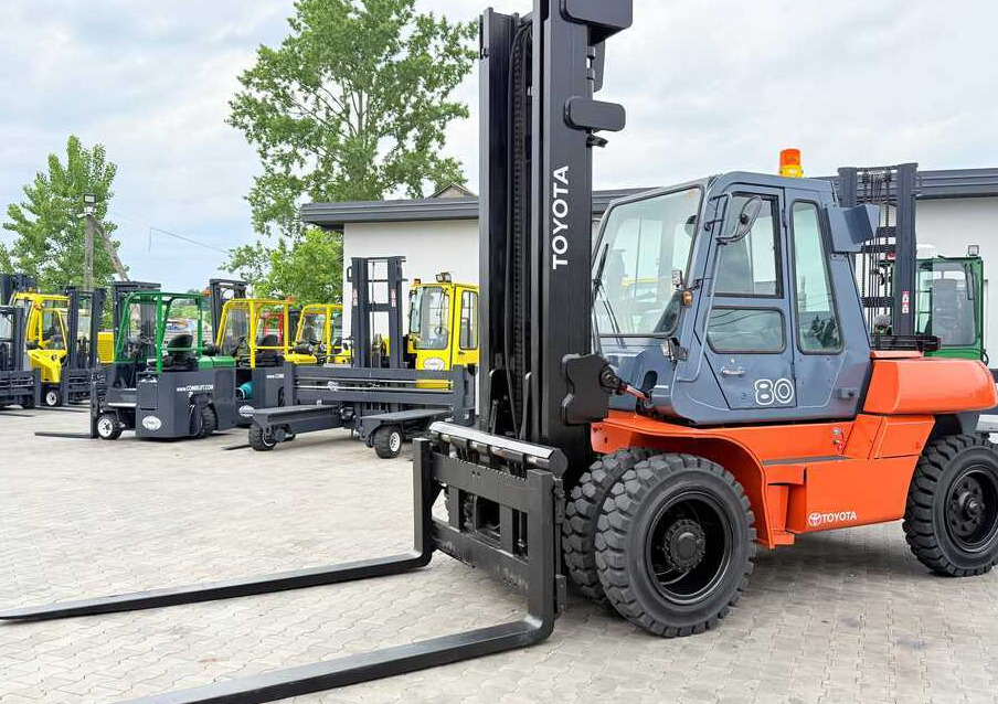 Toyota 60-5FD80 / DIESEL / DUPLEX - 4500MM / NEW TYRES / HEATED CABIN / 8 TON / UDT / EXCELLENT CONDITION - Dyzelinis krautuvas: foto 1 Toyota 60-5FD80 / DIESEL / DUPLEX - 4500MM / NEW TYRES / HEATED CABIN / 8 TON / UDT / EXCELLENT CONDITION - Dyzelinis krautuvas: foto 1