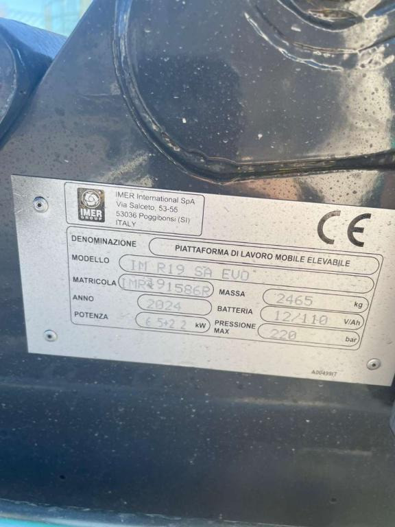 Imer IM R19 SA EVO - Vikšrinis keltuvas: foto 3 Imer IM R19 SA EVO - Vikšrinis keltuvas: foto 3
