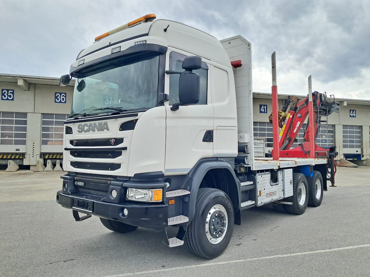 SCANIA G 490 6x6 Blatt-Blatt | Klima | Schaltgetriebe | Euro 6 | Penz-Kran 12Z | - Miškovežis, Sunkvežimis su kranu: foto 2 SCANIA G 490 6x6 Blatt-Blatt | Klima | Schaltgetriebe | Euro 6 | Penz-Kran 12Z | - Miškovežis, Sunkvežimis su kranu: foto 2