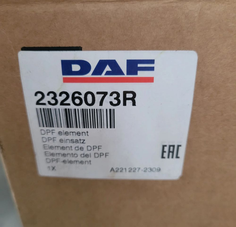 DPF DAF XF CF E6. 2326073 ORYGINAŁ CHWALIM116 - Išmetimo sistema - Sunkvežimis: foto 4 DPF DAF XF CF E6. 2326073 ORYGINAŁ CHWALIM116 - Išmetimo sistema - Sunkvežimis: foto 4
