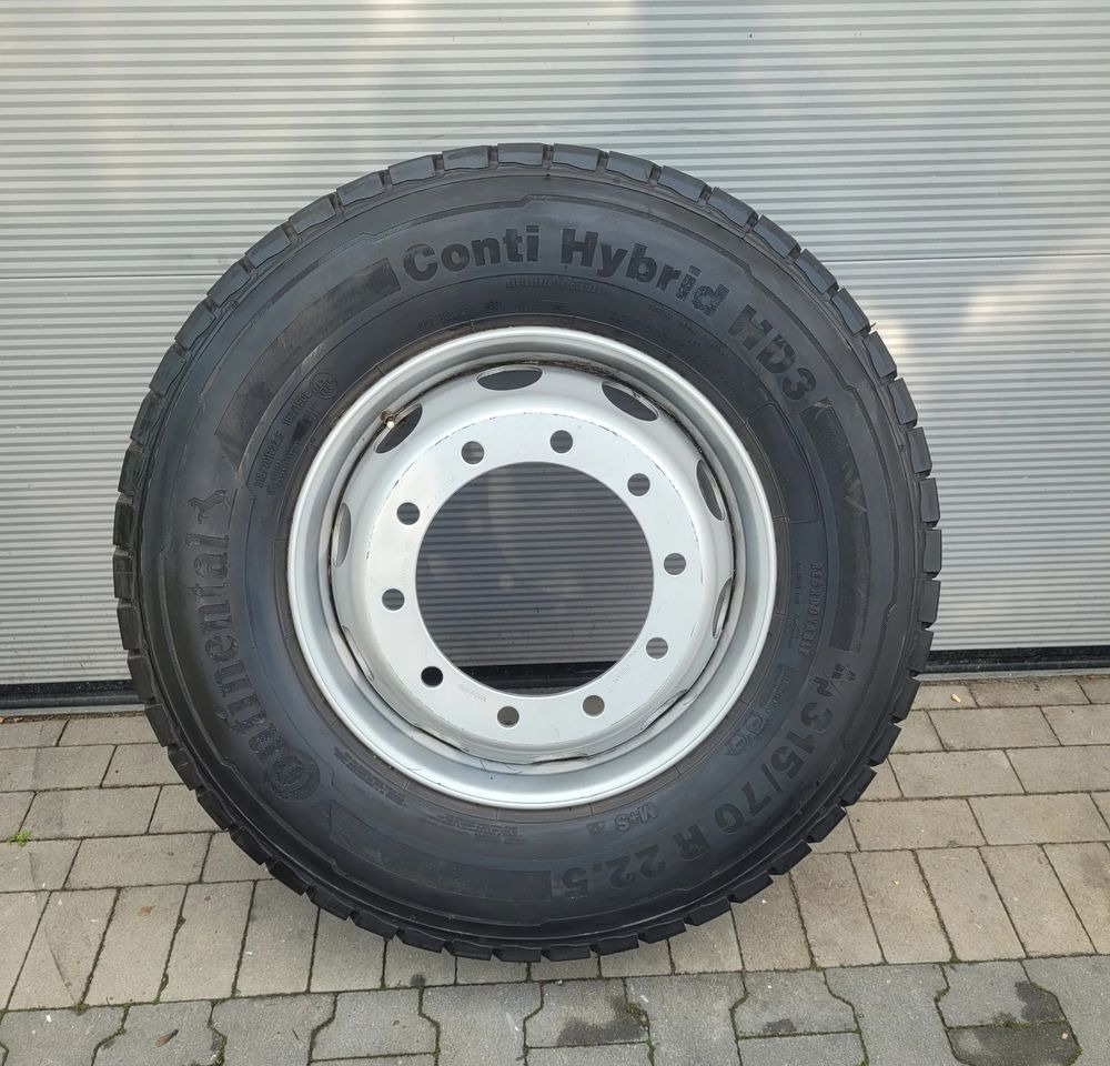 Nauja Padangos ir ratlankiai - Sunkvežimis KOŁO CONTINENTAL CONTI HYBRID HD3 315/70R22.5 FELGA 9.00: foto 1