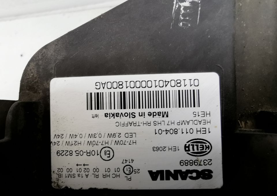 LAMPA MOCOWANIE H7 SCANIA S R NGT LH. ORYGINAŁ - Apšvietimas - Sunkvežimis: foto 5 LAMPA MOCOWANIE H7 SCANIA S R NGT LH. ORYGINAŁ - Apšvietimas - Sunkvežimis: foto 5