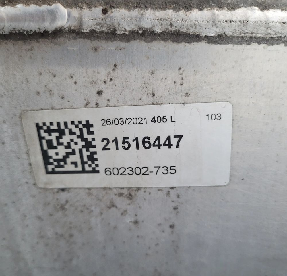 ZBIORNIK PALIWA VOLVO FH4 21516447 405L ORYGINAŁ CHWALIM116 - Degalų bakas - Sunkvežimis: foto 4 ZBIORNIK PALIWA VOLVO FH4 21516447 405L ORYGINAŁ CHWALIM116 - Degalų bakas - Sunkvežimis: foto 4