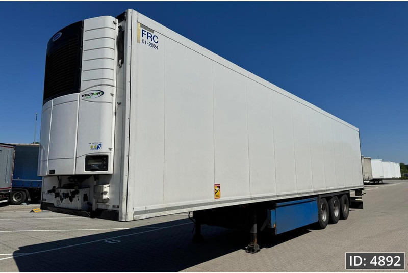 Krone SD / Carrier Vector 1550 / Palletbox / BPW Drum - Refrižeratorius puspriekabė: foto 1 Krone SD / Carrier Vector 1550 / Palletbox / BPW Drum - Refrižeratorius puspriekabė: foto 1
