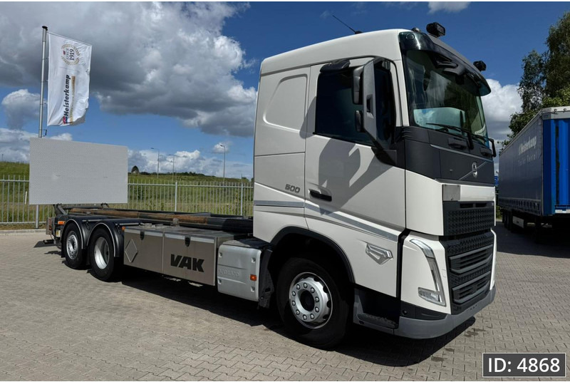 Volvo FH 500 Globetrotter, Euro 6, / 6x2 / Hydraulic body / frame 7.4 m / Tail lift - Konteineris-vežimus/ Sukeisti kūną sunkvežimis: foto 4 Volvo FH 500 Globetrotter, Euro 6, / 6x2 / Hydraulic body / frame 7.4 m / Tail lift - Konteineris-vežimus/ Sukeisti kūną sunkvežimis: foto 4