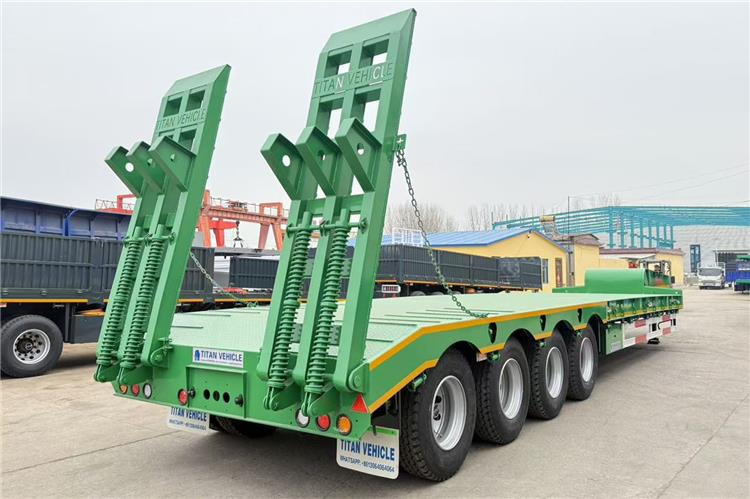 TITAN 4 Axle 100 Ton Low Bed Truck Trailer for Sale In Zimbabwe - Žemo profilio platforma puspriekabė: foto 2 TITAN 4 Axle 100 Ton Low Bed Truck Trailer for Sale In Zimbabwe - Žemo profilio platforma puspriekabė: foto 2
