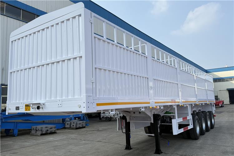 TITAN 4 Axle 80 Ton Fence Cargo Truck Trailer for Sale in Nigeria - Gyvulių pervežimo puspriekabė: foto 4 TITAN 4 Axle 80 Ton Fence Cargo Truck Trailer for Sale in Nigeria - Gyvulių pervežimo puspriekabė: foto 4