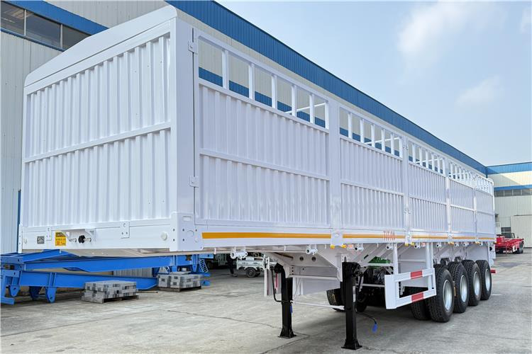 TITAN 4 Axle 80 Ton Fence Cargo Truck Trailer for Sale in Nigeria - Gyvulių pervežimo puspriekabė: foto 3 TITAN 4 Axle 80 Ton Fence Cargo Truck Trailer for Sale in Nigeria - Gyvulių pervežimo puspriekabė: foto 3