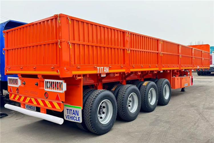 TITAN 4 Axle Trailers With Side Walls for Sale In Malawi - Platforminė/ Bortinė puspriekabė: foto 1 TITAN 4 Axle Trailers With Side Walls for Sale In Malawi - Platforminė/ Bortinė puspriekabė: foto 1