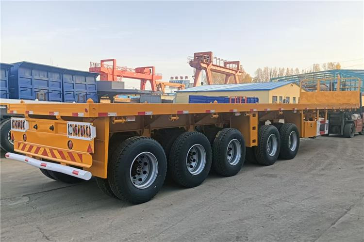 TITAN 5 Axle 13M Flatbed Trailer Price for Sale In Zimbabwe - Platforminė/ Bortinė puspriekabė: foto 3 TITAN 5 Axle 13M Flatbed Trailer Price for Sale In Zimbabwe - Platforminė/ Bortinė puspriekabė: foto 3