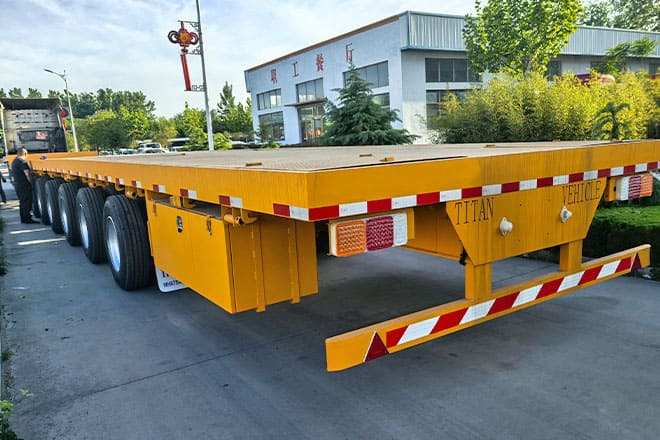 TITAN 6 Axle Extendable Semi Trailer for Sale in Saudi Arabia - Žemo profilio platforma puspriekabė: foto 4 TITAN 6 Axle Extendable Semi Trailer for Sale in Saudi Arabia - Žemo profilio platforma puspriekabė: foto 4