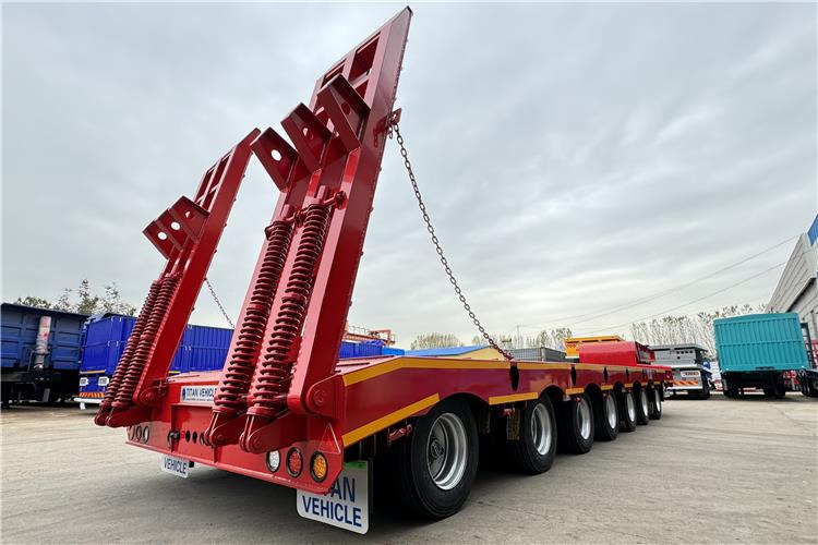 TITAN 7 Axle 120 Ton Lowbed Trailer for Sale In Saudi Arabia - Žemo profilio platforma puspriekabė: foto 2 TITAN 7 Axle 120 Ton Lowbed Trailer for Sale In Saudi Arabia - Žemo profilio platforma puspriekabė: foto 2