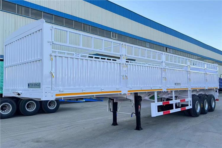 TITAN In Stock 30/40/50 Ton Fence Semi Trailer Transport Cargo Bulk In Senegal - Gyvulių pervežimo puspriekabė: foto 3 TITAN In Stock 30/40/50 Ton Fence Semi Trailer Transport Cargo Bulk In Senegal - Gyvulių pervežimo puspriekabė: foto 3