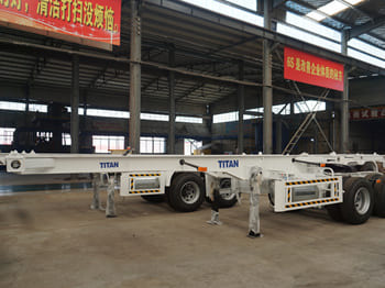 TITAN Shipping Container Trailer for Sale in Ghana - Važiuoklės puspriekabė: foto 1 TITAN Shipping Container Trailer for Sale in Ghana - Važiuoklės puspriekabė: foto 1