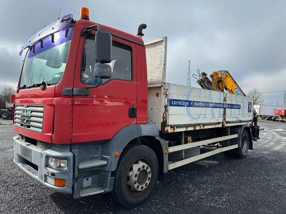 MAN TGM 18.280 *202000 km*Grue EFFER type 120 3 S*PREMIER PROPRIO - Sunkvežimis su kranu, Platforminis/ Bortinis sunkvežimis: foto 1 MAN TGM 18.280 *202000 km*Grue EFFER type 120 3 S*PREMIER PROPRIO - Sunkvežimis su kranu, Platforminis/ Bortinis sunkvežimis: foto 1