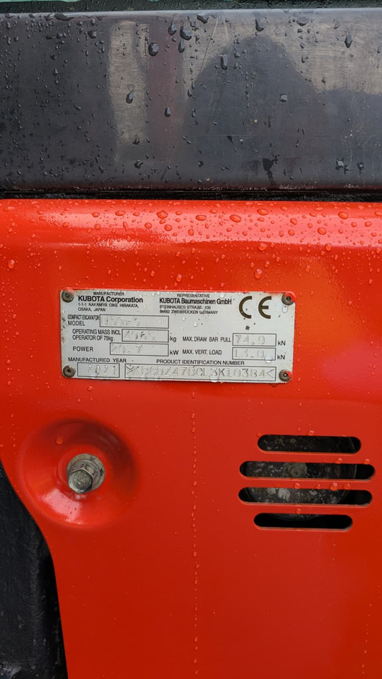 Mini ekskavatorius KUBOTA U50-5: foto 6