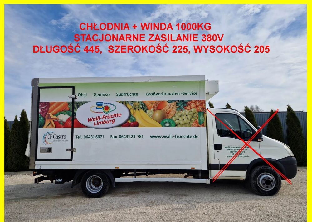 Chłodnia 8 palet + winda 1000kg, zasilanie stacjonarne, Iveco 70, Mascott, Atego, Sprinter, stan idealny! - Kėbulas - refrižeratorius: foto 1 Chłodnia 8 palet + winda 1000kg, zasilanie stacjonarne, Iveco 70, Mascott, Atego, Sprinter, stan idealny! - Kėbulas - refrižeratorius: foto 1
