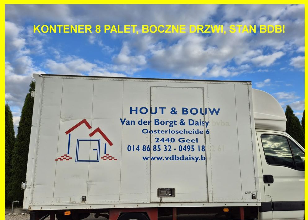 Kontener 8 palet Iveco, boczne drzwi ,stan bdb! Izoterma, Magazyn ,kurnik, garaż! - Kėbulas - furgonas: foto 1 Kontener 8 palet Iveco, boczne drzwi ,stan bdb! Izoterma, Magazyn ,kurnik, garaż! - Kėbulas - furgonas: foto 1