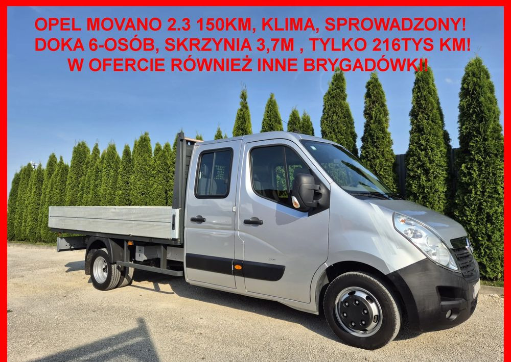 Opel Movano 2.3 150KM Dubel Kabina - Komercinis automobilis su dviguba kabina: foto 1 Opel Movano 2.3 150KM Dubel Kabina - Komercinis automobilis su dviguba kabina: foto 1