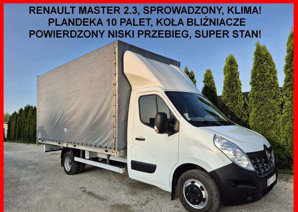 Renault Master 2.3 Plandeka 10 palet Bliźniaki - Bortinis automobilis: foto 1 Renault Master 2.3 Plandeka 10 palet Bliźniaki - Bortinis automobilis: foto 1