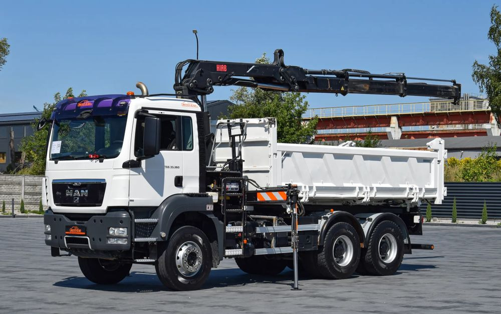 MAN TGS 33.360 / 6x4 / HDS HIAB 122 E-2 HIDUO / STEROWANIE RADIOWE / WYWROTKA / HYDROBURTA / AUTOMAT / KLIMA / TEMPOMAT / KAMERA COFANIA / SPROWADZONY - Savivartis sunkvežimis, Sunkvežimis su kranu: foto 1 MAN TGS 33.360 / 6x4 / HDS HIAB 122 E-2 HIDUO / STEROWANIE RADIOWE / WYWROTKA / HYDROBURTA / AUTOMAT / KLIMA / TEMPOMAT / KAMERA COFANIA / SPROWADZONY - Savivartis sunkvežimis, Sunkvežimis su kranu: foto 1