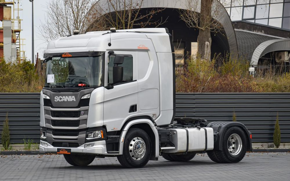 Scania R450 / HYDRAULIKA / RETARDER / ACC / KLIMA / FULL LEDY / ALUFELGI / SERWISOWANA / SPROWADZONA - Vilkikas: foto 1 Scania R450 / HYDRAULIKA / RETARDER / ACC / KLIMA / FULL LEDY / ALUFELGI / SERWISOWANA / SPROWADZONA - Vilkikas: foto 1