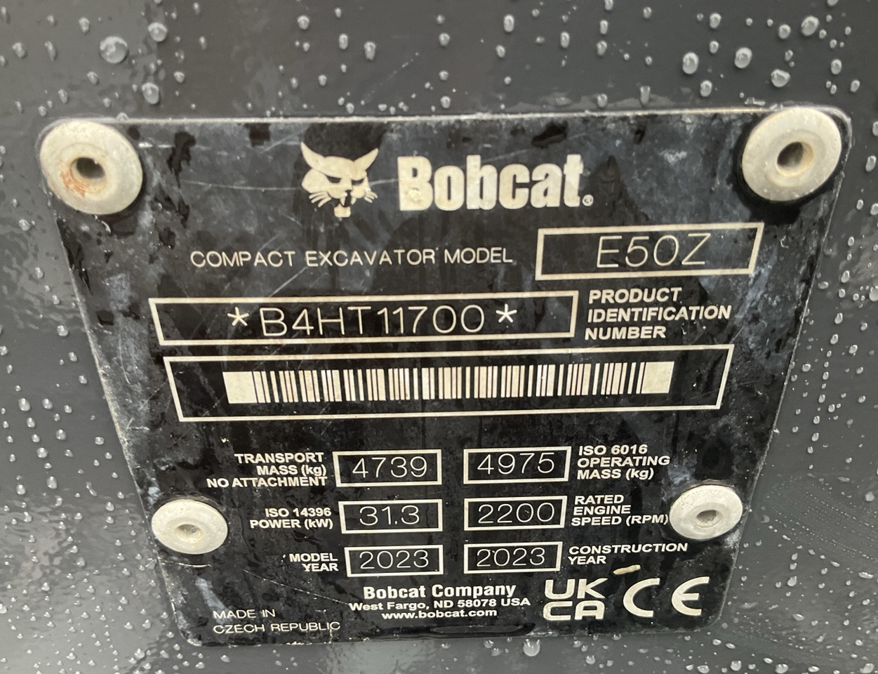 BOBCAT E50z - Mini ekskavatorius: foto 5 BOBCAT E50z - Mini ekskavatorius: foto 5