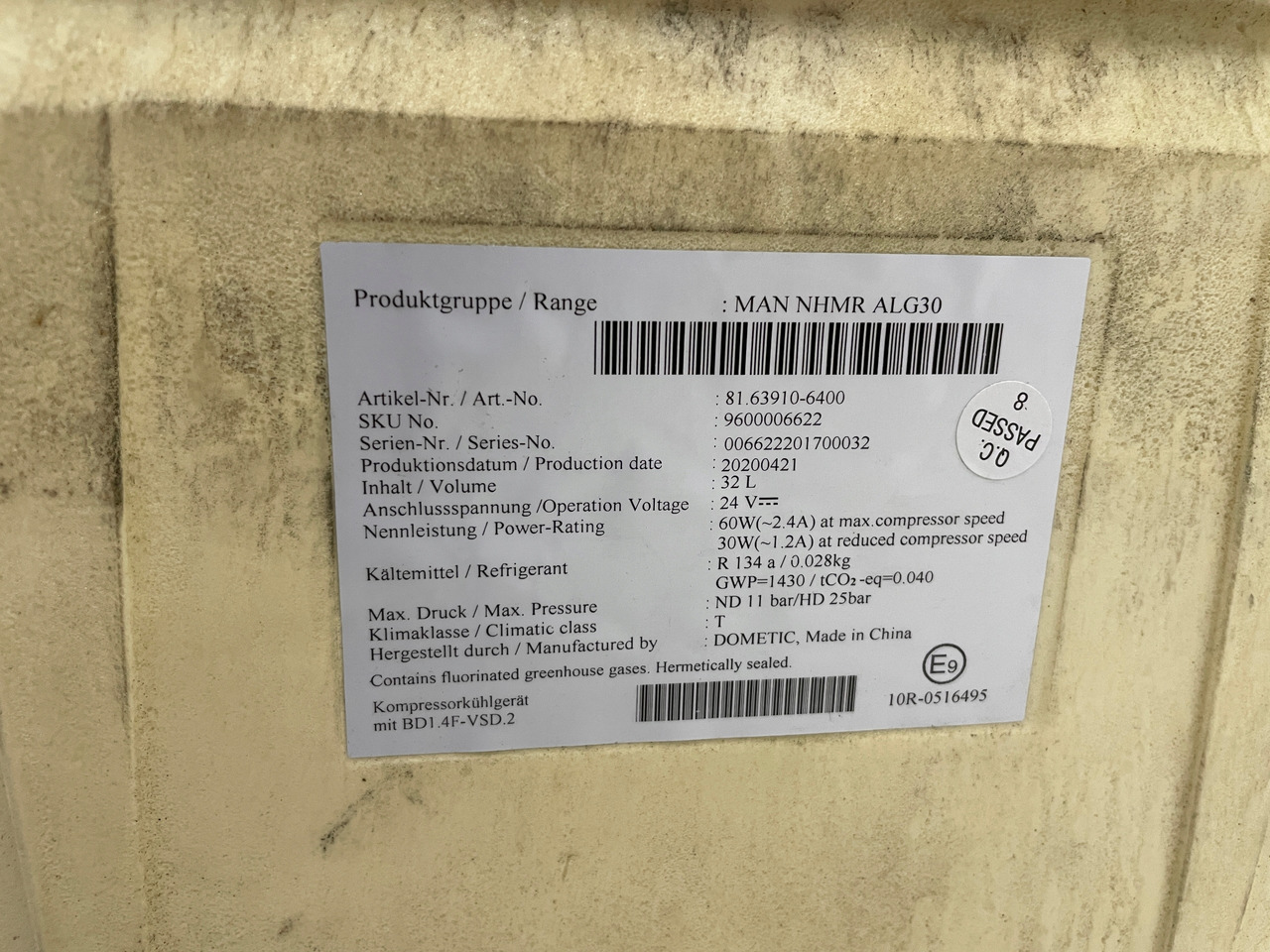 LODÓWKA CHŁODZIARKA MAN TGS TGL TGM 3 TGS3 EURO 6 81639106400 - Kabina ir interjeras - Sunkvežimis: foto 3 LODÓWKA CHŁODZIARKA MAN TGS TGL TGM 3 TGS3 EURO 6 81639106400 - Kabina ir interjeras - Sunkvežimis: foto 3