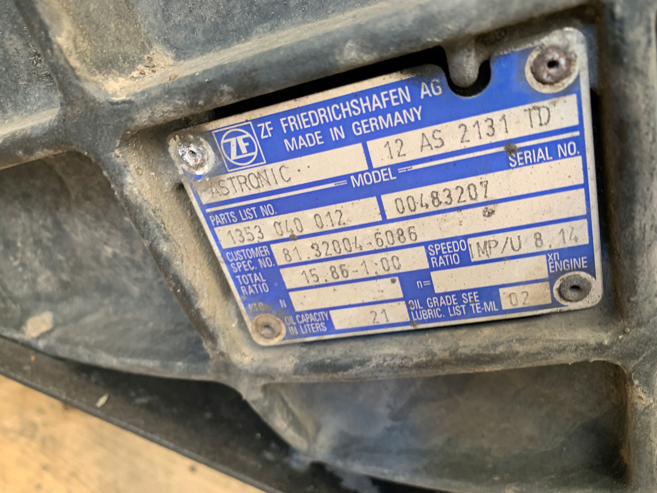 SKRZYNIA BIEGÓW AUTOMATYCZNA MAN TGX 12AS2131TD - Pavarų dėžė - Sunkvežimis: foto 3 SKRZYNIA BIEGÓW AUTOMATYCZNA MAN TGX 12AS2131TD - Pavarų dėžė - Sunkvežimis: foto 3