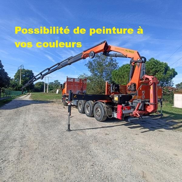 Scania P 410 - Platforminis/ Bortinis sunkvežimis, Sunkvežimis su kranu: foto 1 Scania P 410 - Platforminis/ Bortinis sunkvežimis, Sunkvežimis su kranu: foto 1