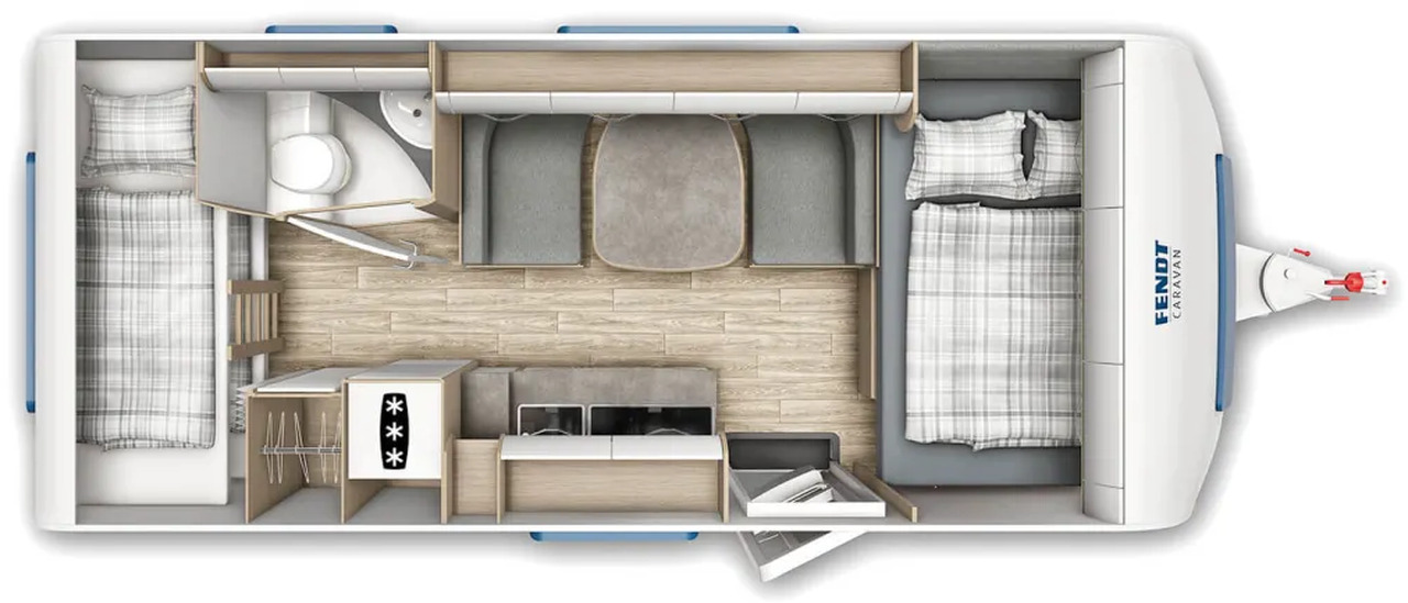 Wohnwagen Fendt Bianco Activ 515 SKF volle Hütte - Prikabinamas namelis: foto 2 Wohnwagen Fendt Bianco Activ 515 SKF volle Hütte - Prikabinamas namelis: foto 2