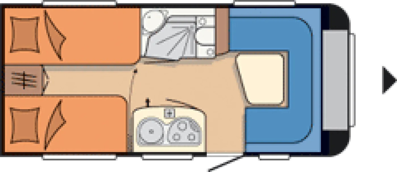 Wohnwagen Hobby De Luxe 460 LU - Prikabinamas namelis: foto 2 Wohnwagen Hobby De Luxe 460 LU - Prikabinamas namelis: foto 2