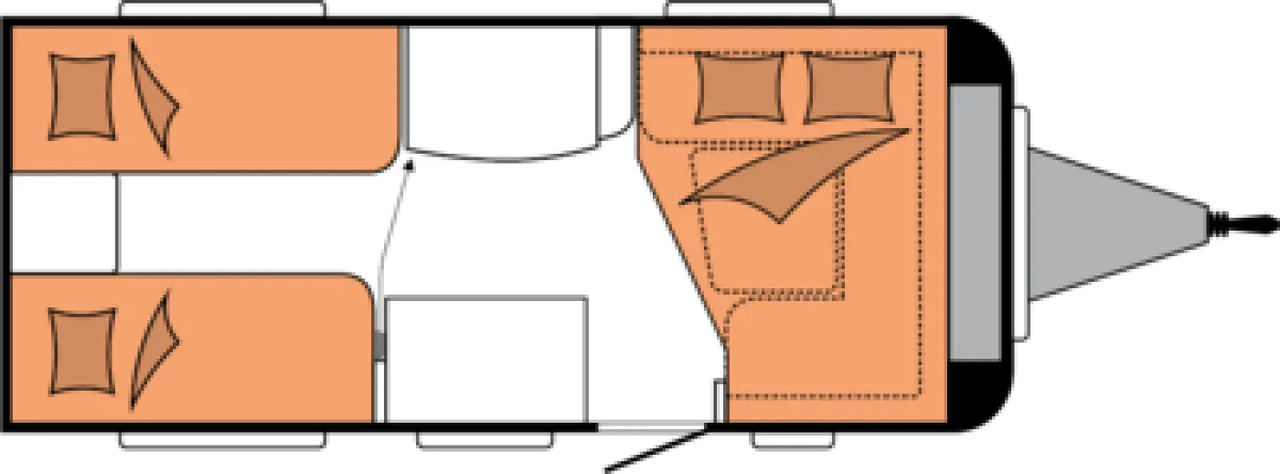 Wohnwagen Hobby De Luxe 460 LU - Prikabinamas namelis: foto 3 Wohnwagen Hobby De Luxe 460 LU - Prikabinamas namelis: foto 3