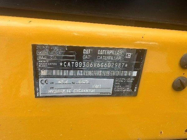 Mini ekskavatorius CAT 306CR: foto 8