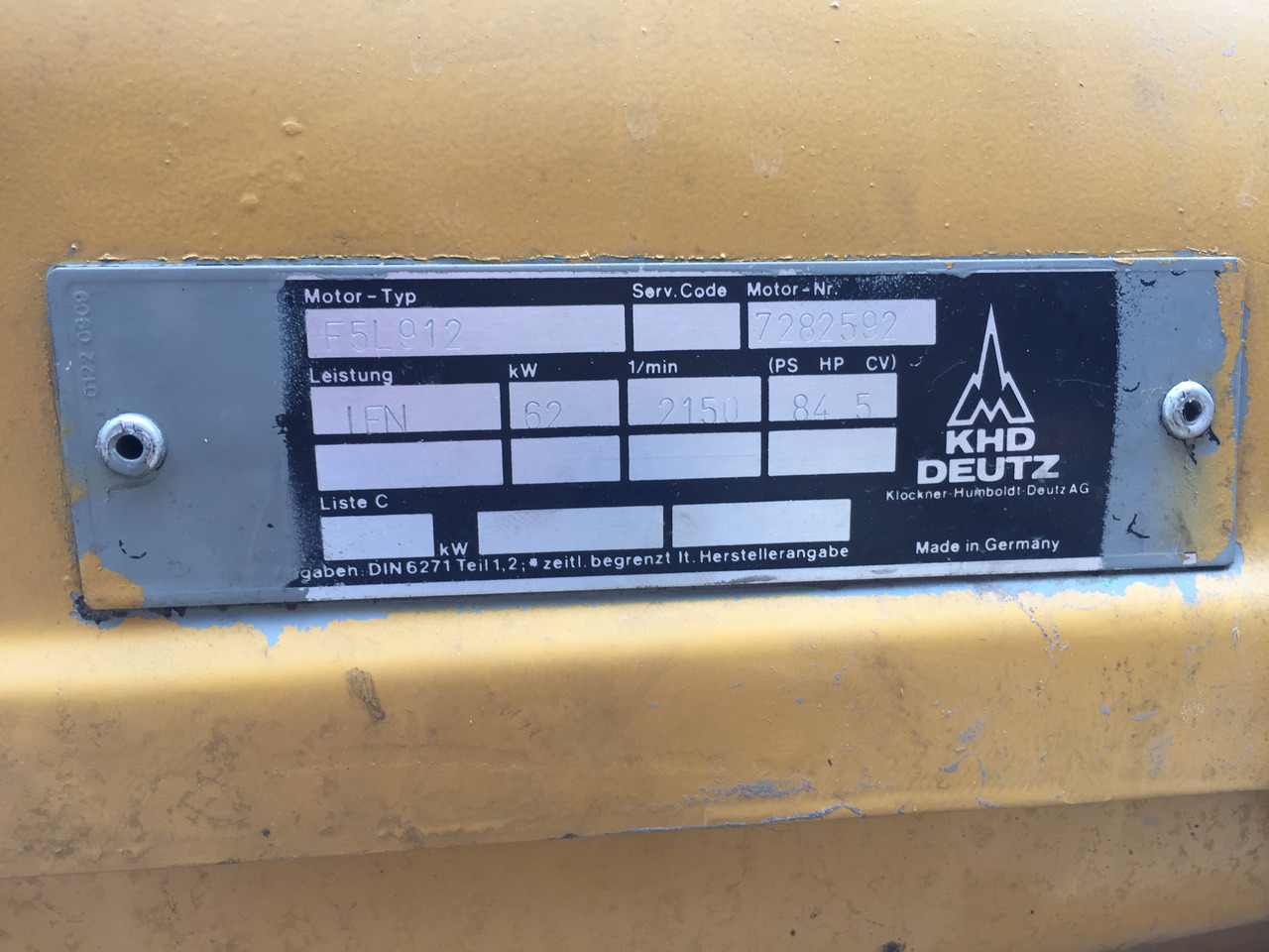 Gebrauchter Motor Magirus Deutz, Motor Typ : F5L 912, Artikel - Nr. : A 9999 9999 99 - Variklis - Sunkvežimis: foto 2 Gebrauchter Motor Magirus Deutz, Motor Typ : F5L 912, Artikel - Nr. : A 9999 9999 99 - Variklis - Sunkvežimis: foto 2