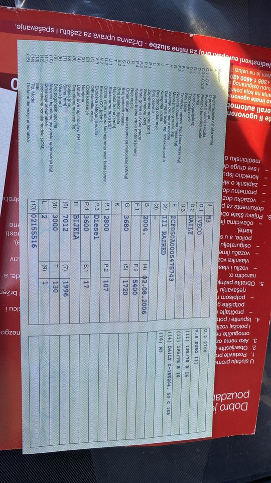 Iveco, 2004 god. - Mikroautobusas, Keleivinis furgonas: foto 3 Iveco, 2004 god. - Mikroautobusas, Keleivinis furgonas: foto 3